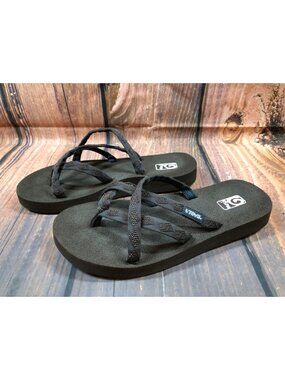 Teva Mush Olowahu 6840B Brown Flip Flop Thong Sandals Womens 6 (6m6)